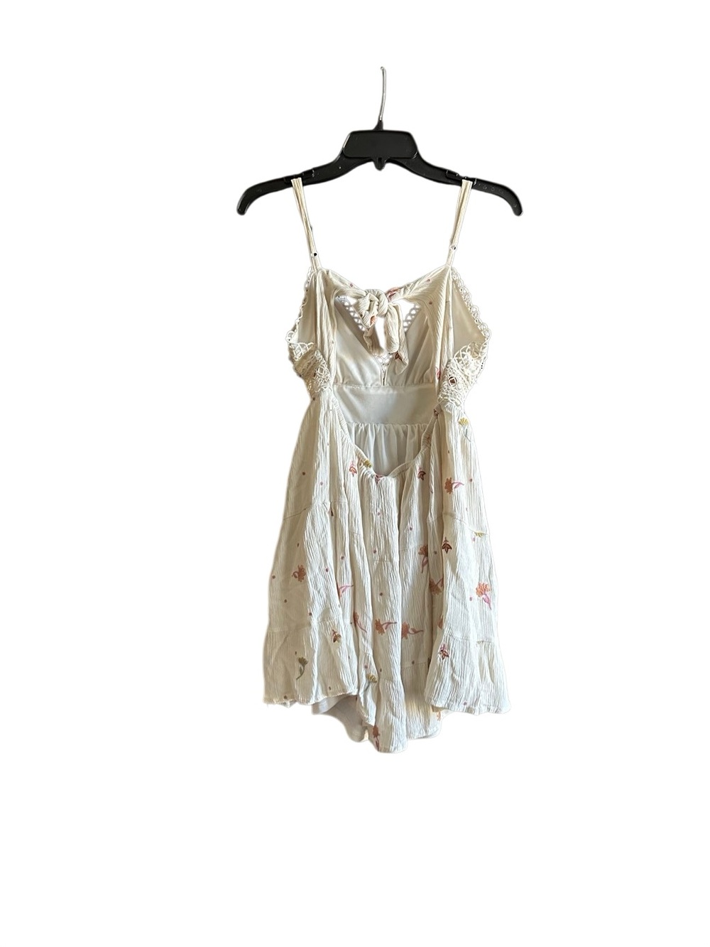 Boot Barn A.Tap Crocheted Top Embroidered Floral Mini Dress. Size Large. - Picture 9 of 16